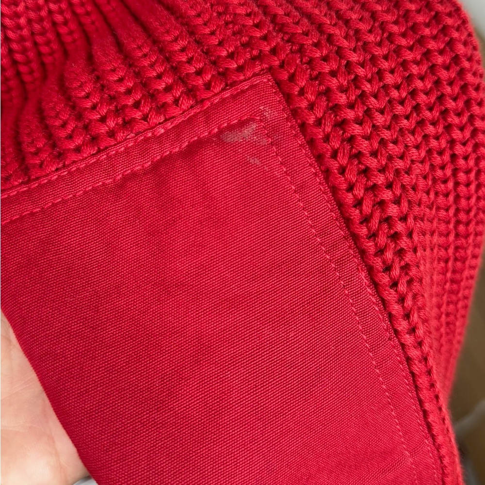 Polo Ralph Lauren Vibrant Red Cotton Cardigan Sweater sz Medium - Picture 5 of 7